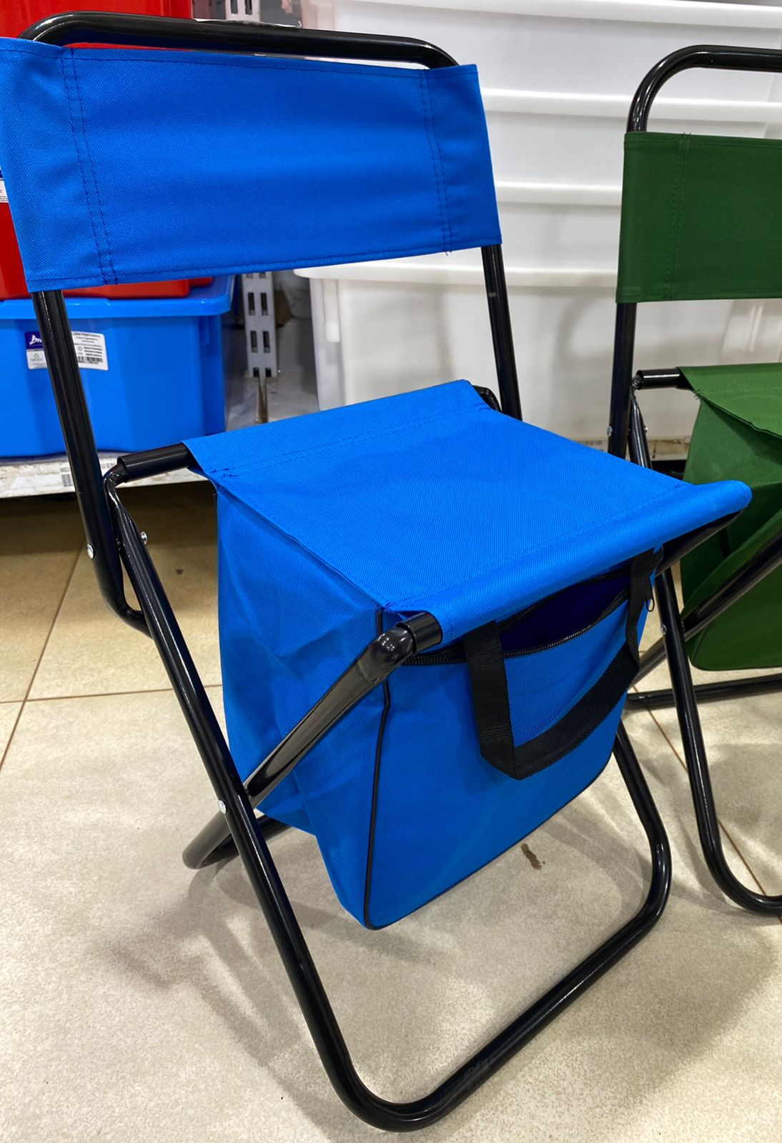Silla de metal para camping