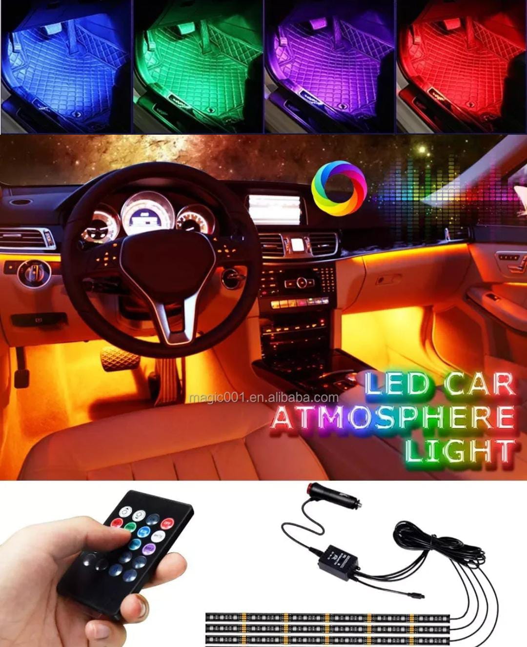 SUPER LED RGB PARA INTERIOR DE VEHICULO