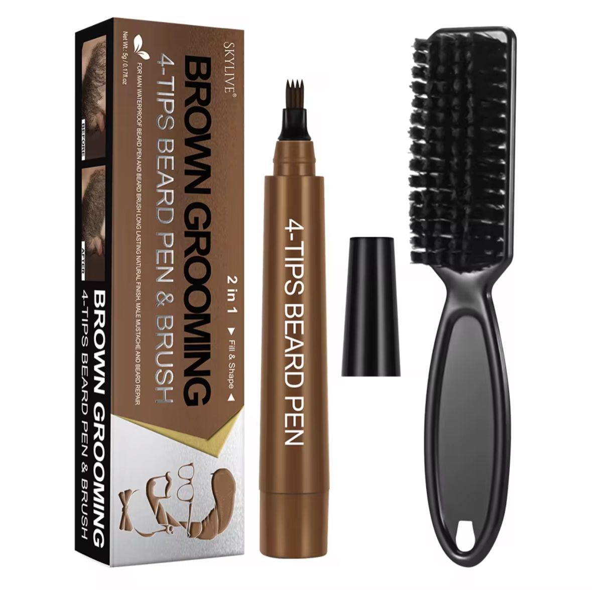 LAPIZ RELLENADOR DE BARBAS BLACK MASTER