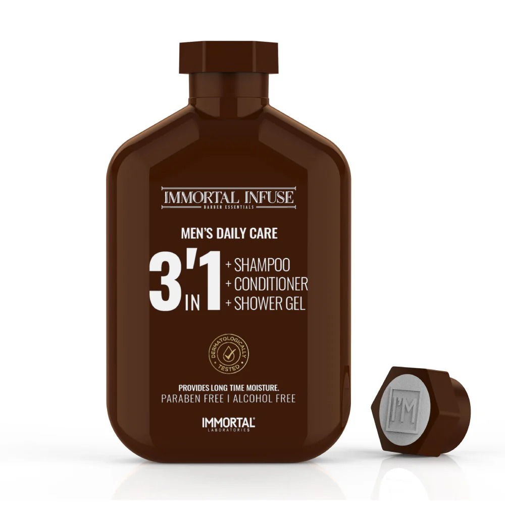 shampoo, acondicionador y gel de ducha