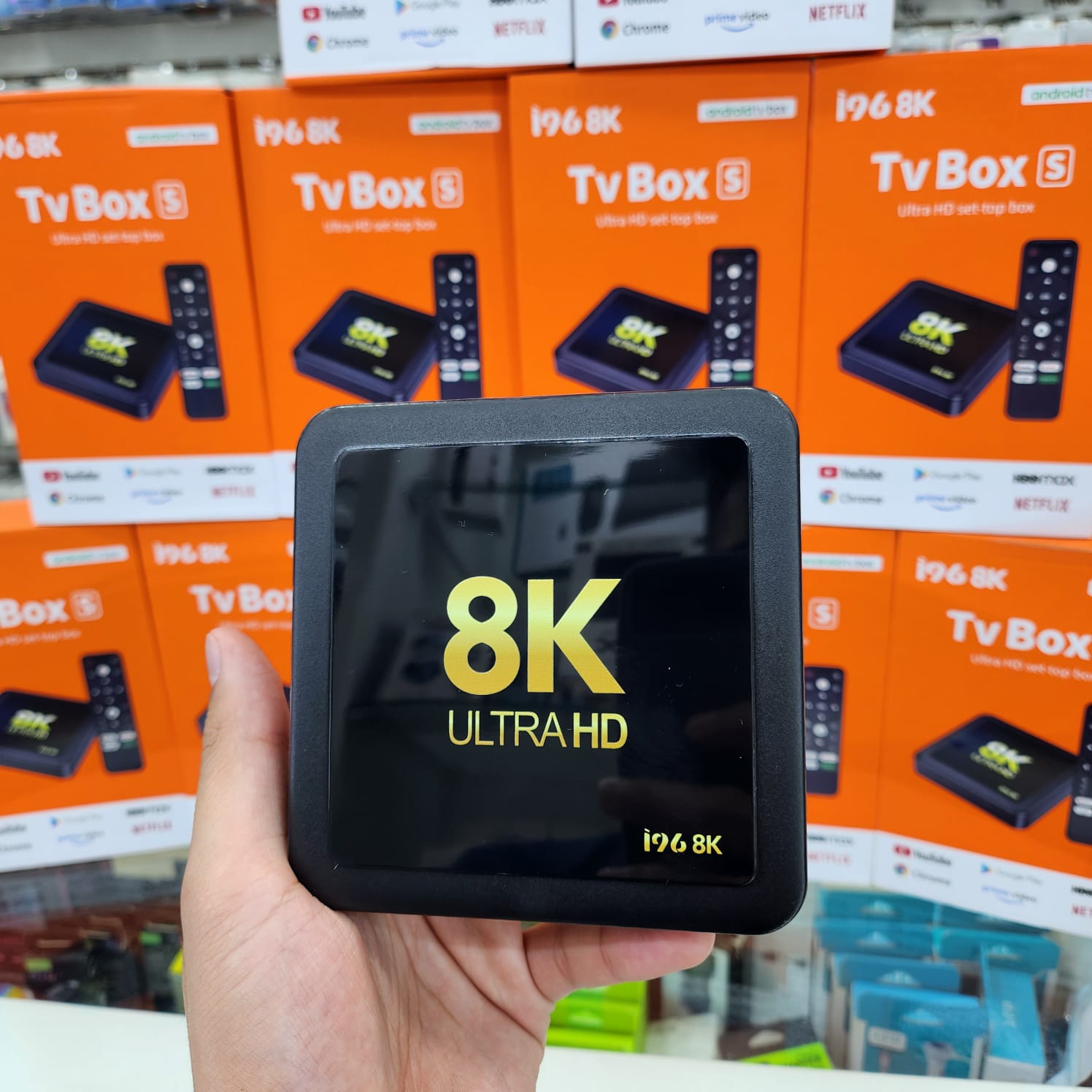 Tv box i96 android 14 con programa