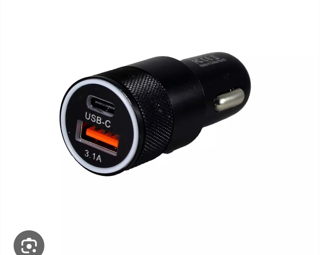 CARGADOR PARA AUTO 12V-24V CARGA RAPIDA