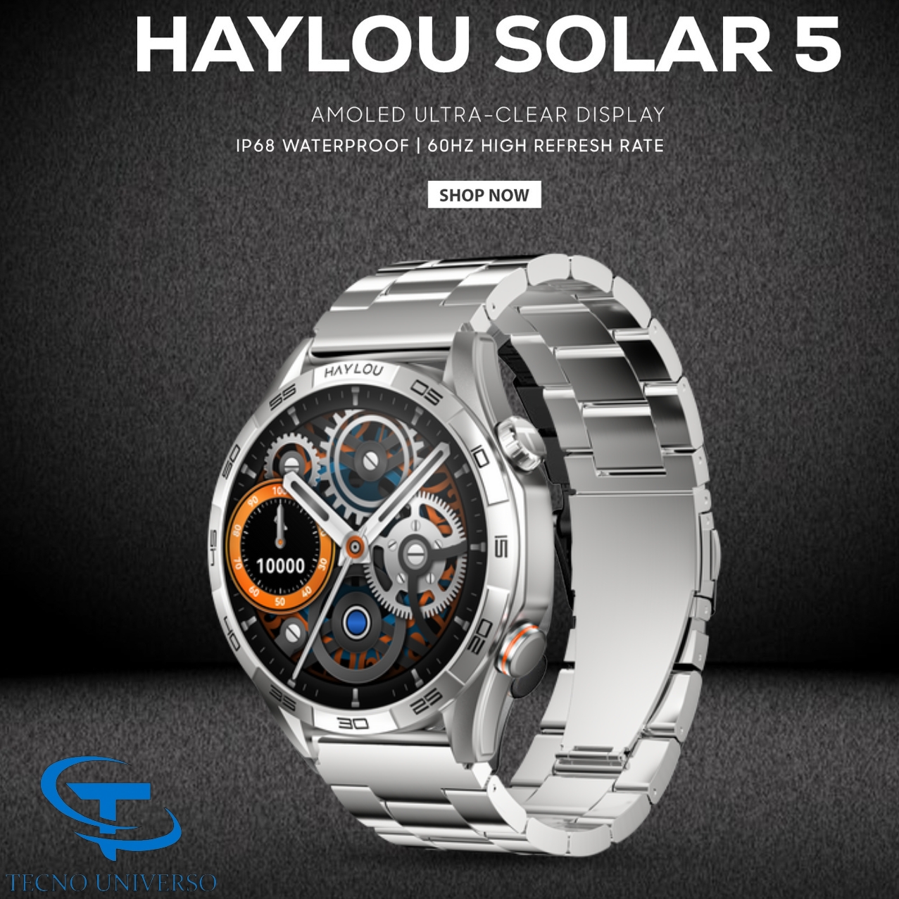 RELOJ XIAOMI HAYLOU SOLAR 5(PLATEADO)