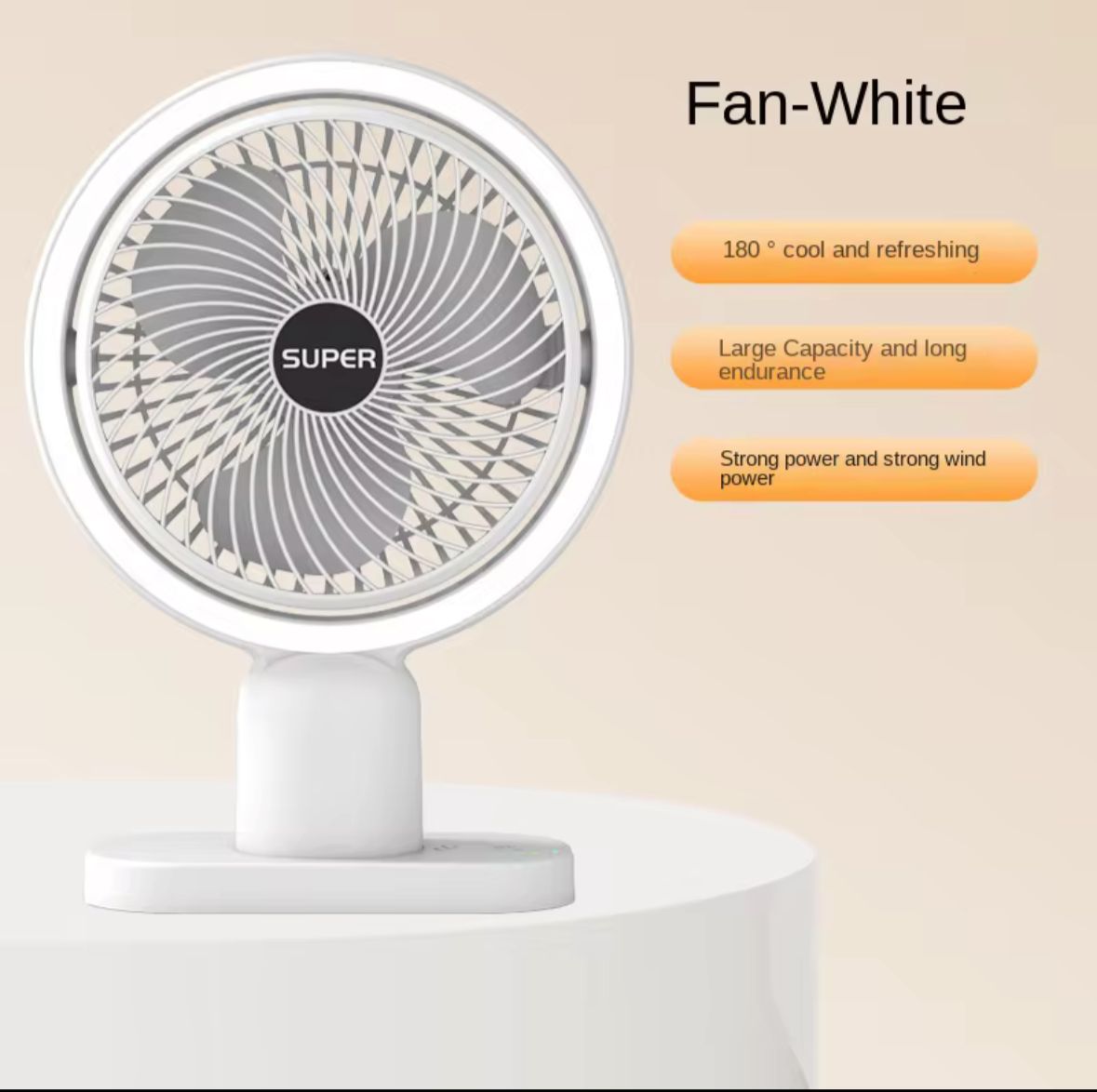 VENTILADOR DE MESA USB 8 PULGADAS