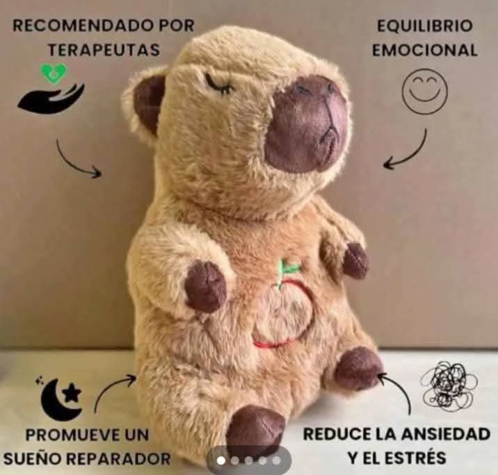 PELUCHE CAPIBARA QUE RESPIRA