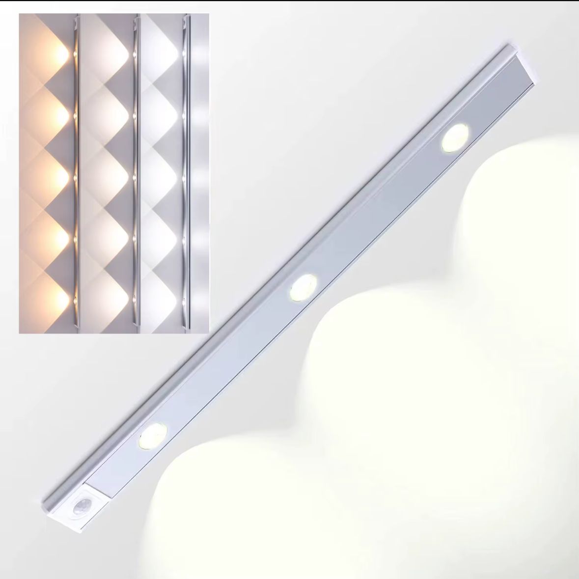 LUZ LED P/ARMARIO C/SENSOR DE MOV. 60CM.